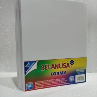 Foamy Liso Tamaño Carta Blanco 24 piezas