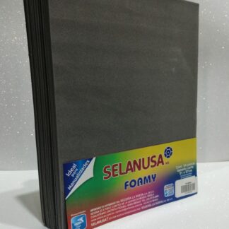 Foamy Liso Tamaño Carta Gris 24 piezas