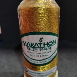 Hilo para bordar a máquina Marathon color Oro Fuerte 3003 en cono con 4 mil metros
