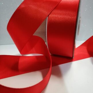 Liston Satín 1 cara Rojo ancho no. 9 (39mm) x 45m de largo