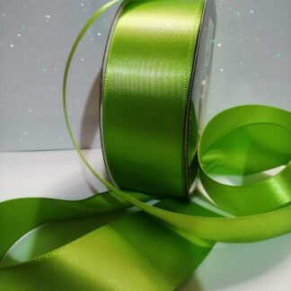 Liston Satín 1 cara Verde Manz. ancho no. 9 (39mm) x 45m de largo