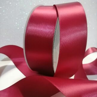 Liston Satín 1 cara Vino ancho no. 9 (39mm) x 45m de largo