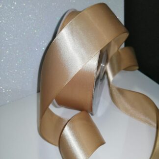 Liston Satín 1 cara Camello ancho no. 9 (39mm) x 45m de largo