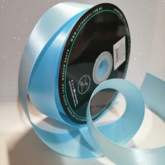 Liston Satín 1 cara Celeste ancho no. 9 (39mm) x 45m de largo