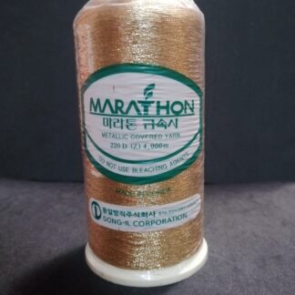 Hilo para bordar a máquina Marathon color Oro Claro 3002 en cono con 4 mil metros