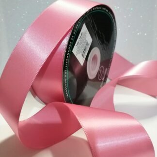 Liston Satín 1 cara Rosa Viejo ancho no. 9 (39mm) x 45m de largo