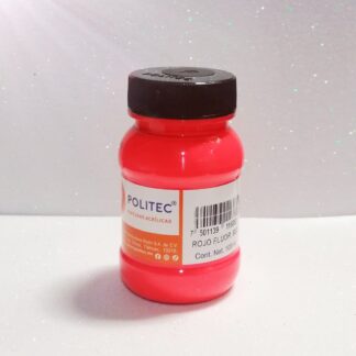 Pintura Acrílica POLITEC Rojo Fluorescente 100ml
