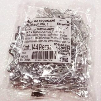 Seguritos Niquelados No1 con 144 piezas