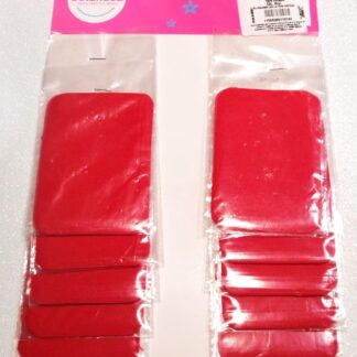 Parche Liso Rojo 20 pares