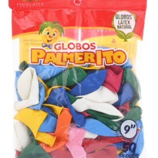 Globo Palmerito No. 9 con 50 piezas Surtido