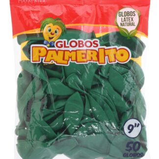 Globo Palmerito No. 9 con 50 piezas Verde